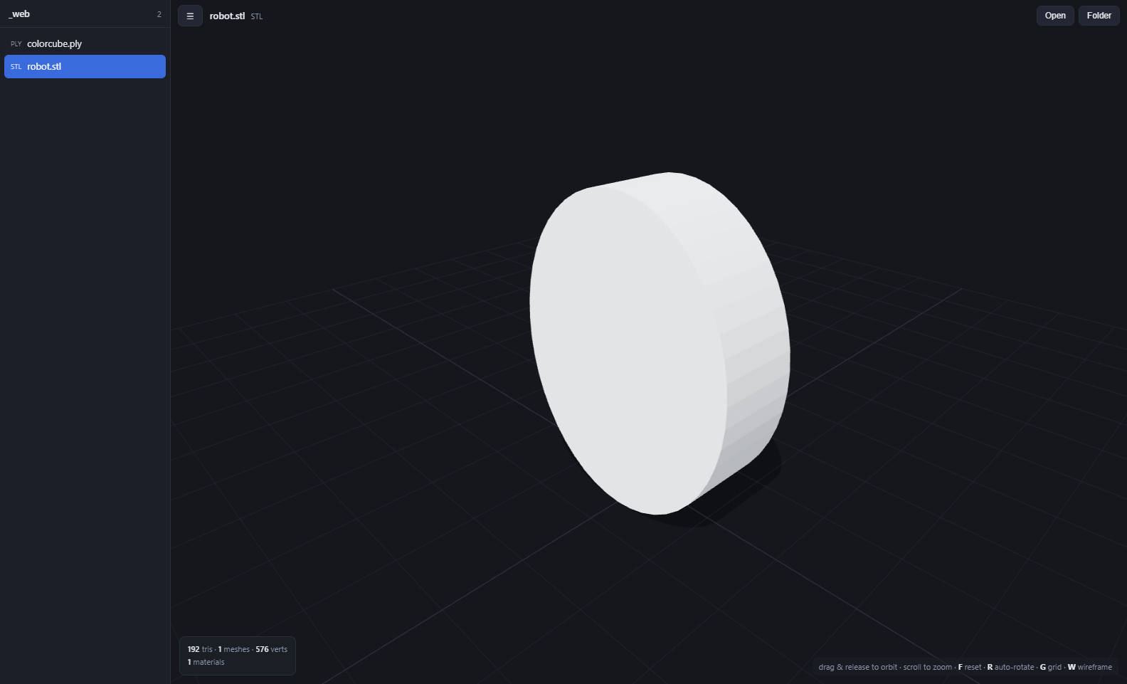 STL part for 3D printing